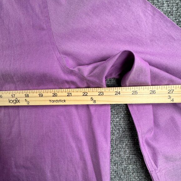 Orvis Women’s Purple Button Up Shirt 1/2 Sleeve Size 18 Cotton Wrinkle Free - Picture 5 of 10